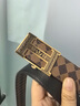 V.V.BROWN VTV內穿式男士情人節皮帶真皮菱格原創(chuàng  )送禮老公生日禮物 棕色禮盒裝 115cm 如需其他尺寸咨詢(xún)客服 曬單實(shí)拍圖