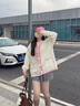 蜜凡蘇女生毛衣女學(xué)生可外穿開衫連帽外套春秋冬高中初中大童15歲13學(xué)院 米白色[優(yōu)質(zhì)版] M[建議90-100斤] 曬單實(shí)拍圖