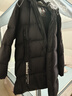 鴨鴨（YAYA）90鵝絨羽絨服男士中長款連帽2024冬季新款休閑加厚極寒東北外套 黑色 195/4XL 曬單實拍圖