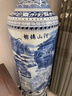 爵仕臻品景德鎮陶瓷仿古青花瓷器手工繪畫(huà)依山傍水開(kāi)業(yè)客廳家居落地大花瓶 1.8米一對價(jià)格 曬單實(shí)拍圖