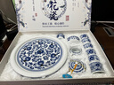 半山觀海高檔茶具套裝辦公中式景德鎮(zhèn)青花瓷復(fù)古陶瓷茶杯茶盤茶具整套送禮 粉彩童趣 12頭 曬單實(shí)拍圖