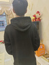 妙奕嘉黑色連帽衛衣男秋冬季長(cháng)袖t恤休閑外套青少年內搭打底衫美式衛衣黑色連帽無(wú)繩衛衣XL 【想要寬松建議往大一碼拍】 曬單實(shí)拍圖