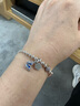 潘多拉（PANDORA）藍色蝴蝶與寄語牌二合一吊飾飾品配件diy串珠七夕情人節(jié)禮物 藍色蝴蝶與寄語牌二合一吊飾 均碼 曬單實拍圖