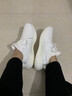 賽諾楓敘椰子鞋350莆田男鞋網(wǎng)面飛織休閑鞋情侶運動(dòng)跑步鞋子男款 全白色（真爆三杠） 41 （運動(dòng)鞋碼） 曬單實(shí)拍圖