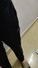 李寧（LI-NING）運動褲長褲男褲子夏季休閑褲直筒寬松韓版潮流男士九分潮褲男褲 新標(biāo)準(zhǔn)黑(速干) M (170/76A ) 曬單實拍圖