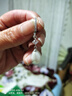 月蘭詩(shī)（YUELANSHI）耳扣耳飾2023新款潮925純銀耳環(huán)水滴柔美氣質(zhì)防過(guò)敏珍珠簡(jiǎn)約耳墜 白色珠珠款 曬單實(shí)拍圖