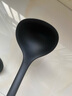 沃德百惠（WORTHBUY）硅膠鏟不粘鍋耐高溫食品級盛飯湯鍋鏟廚具套裝家用炒菜湯勺漏勺子 黑色三件套 曬單實(shí)拍圖