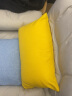 亓元纯色加厚仿棉麻腰枕沙发抱枕靠垫简约客厅家用午睡枕长方形靠枕 黄色 30x50 加厚棉麻/含芯 实拍图