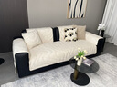 紐絲樂(lè )沙發(fā)墊套裝2024新款秋冬款加厚毛絨坐墊子防滑皮沙發(fā)套罩蓋布冬季 塔蓓莎-米白 60*60cm(扶手/靠背) 曬單實(shí)拍圖