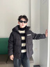 G.DUCKKIDS男童羽絨服免洗加厚2025新款中大童冬季男孩外套洋氣潮冬裝 黑色 升級加厚款 170 建議15歲 曬單實(shí)拍圖