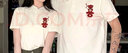 MDlila訂婚領(lǐng)證登記新年情侶裝夏秋季2025新款polo領(lǐng)短袖t恤衣服定制 白色男款【款式一】 XL （120-130斤） 曬單實(shí)拍圖