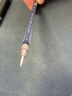 uni三菱（uni）中性筆替芯 適用UM-151簽字筆 0.28mm子彈頭筆芯 UMR-1 藍黑色 12支裝 曬單實拍圖