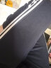 狄帝鯊三條杠運動衛(wèi)褲男士春夏新款學(xué)生百搭寬松大碼束腳校褲休閑長褲子 K04束腳深藍 2XL 曬單實拍圖