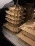 齊峰3d立體拼圖積木玩具擺件古建筑房屋模型禮物木質(zhì)兒童成人手工diy 黃鶴樓 曬單實(shí)拍圖