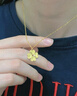 中國珠寶 SINO GEM黃金金四葉草項(xiàng)鏈女士足金愛心吊墜掛墜七夕情人節(jié)禮物送女友老婆 足金四葉草項(xiàng)鏈+品牌禮盒 金重約5.9g 曬單實(shí)拍圖