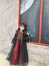 安妮優(yōu)兒萬(wàn)圣節兒童服裝女童cosplay角色裝扮魔法女巫吸血鬼化妝舞會(huì )派對 裙子+帽子 100 曬單實(shí)拍圖