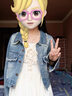凡小如小香風(fēng)牛仔外套女2024秋季新款復(fù)古休閑毛邊做舊百搭設(shè)計感短上衣 藍(lán)色 M碼【建議80-100斤】 曬單實拍圖
