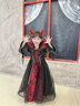 安妮優(yōu)兒萬(wàn)圣節兒童服裝女童cosplay角色裝扮魔法女巫吸血鬼化妝舞會(huì )派對 裙子+帽子 100 曬單實(shí)拍圖