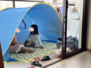 KENPUAZ帳篷兒童室內(nèi)全自動速開可折疊寶寶游戲屋秘密基地戶外露營小帳篷 月亮灣-藍(lán)色無門（無墊款） 曬單實拍圖