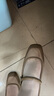 百思圖春新款法式瑪麗珍鞋新中式晚晚溫柔女平底單鞋MB317AQ4 卡其色MB317AQ4 36 曬單實(shí)拍圖