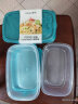 茶花（CHAHUA）塑料冰箱保鲜盒家用冷冻水果蔬菜专用收纳盒食品级冰箱收纳盒 蓝色3个装-830ML长方形 实拍图