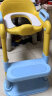 世纪宝贝（babyhood）儿童马桶辅助器 宝宝小马桶坐便圈扶手架座便器 PU软坐垫 139天蓝 实拍图