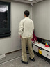 卡賓（CABBEEN）【織帶拼接】男裝LOGO提花運(yùn)動(dòng)褲2024秋冬新款寬松休閑衛(wèi)褲潮 駝色25 XL 180/52 曬單實(shí)拍圖