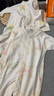 婧麒嬰兒連體衣新生兒衣服純棉春秋款套裝打底寶寶春裝哈衣爬爬服 暗花西瓜 59cm 曬單實(shí)拍圖