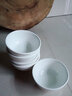 酒店用米飯碗陶瓷小白碗小米飯碗白色米飯碗面碗湯碗粥碗快餐餐廳陶瓷湯碗火鍋店蘸料碗調料碗湯莫依冉納粉碗 4.5英寸十只裝 曬單實(shí)拍圖