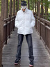 WHIM NASA男士棉服棉衣外套男冬季新款時(shí)尚休閑保暖潮牌百搭羽棉襖絨服男生 米色 XL 曬單實(shí)拍圖