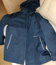鴨鴨（YAYA）鵝絨羽絨服男中長厚款連帽內(nèi)膽中老年冬季保暖外套23797T藏青185 曬單實拍圖
