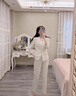 羅蒙（ROMON）七分袖西裝外套女2025夏季新款薄款小個子高級感中袖職業(yè)西服套裝 杏色西裝 M 曬單實拍圖