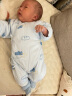 童泰秋冬0-6个月婴儿男女宝宝保暖连体蝴蝶哈衣TS23D165 蓝色 52 实拍图