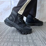 韓談高幫男鞋秋冬加絨棉鞋子男工作防滑耐磨運動(dòng)登山增高黑色馬丁靴男 黑色【旗艦版】 42 曬單實(shí)拍圖