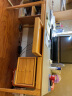 欧策（ouce）北欧实木书桌黑胡桃办公桌抽屉家用学习桌卧室胡桃木电脑桌写字台 红橡木吊柜书桌1.4*0.7m 实拍图