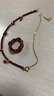 若華（RUOHUA）花火 2-3mm18K金紅寶石戒指指環(huán)尾戒 女戒指送女友禮物 彈力設計不限制戒圈 曬單實(shí)拍圖