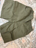 星禾萊送腰帶工裝短褲男夏季2023新款工裝短褲軍旅休閑百搭五分褲腳車(chē)線(xiàn) 綠色 M 曬單實(shí)拍圖
