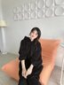 束時(shí)·創(chuàng)漫動(dòng)漫卡通連體睡衣袍男女情侶秋冬加絨加厚珊瑚法蘭絨動(dòng)物家居服套 黑貓咪連體睡衣(加厚珊瑚絨)+棉鞋 L (155-168cm,適用50-65kg) 曬單實(shí)拍圖