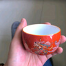 容山堂敦煌金絲琺瑯彩陶瓷主人杯茶杯品茗杯建盞大單杯功夫茶具 樂舞敦煌寶豐款陶瓷茶杯-品紅 曬單實拍圖