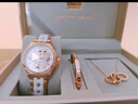歐利時(shí)（OLEVS）瑞士認證品牌手表女女生手表全自動(dòng)機械表陶瓷表帶送女士生日禮物 OLEVS-6622-陶瓷玫白-橙意禮盒 曬單實(shí)拍圖