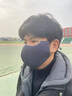 帽憶櫥加大口罩男冬季立體護眼角純棉水洗加厚防寒保暖口罩騎行棉面罩 棉麻立體(灰色) 男款加大 曬單實(shí)拍圖
