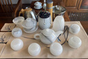 介屋 琉璃白玉功夫茶具套裝家用茶杯輕奢客廳辦公室用高端會(huì)客茶壺 9頭水墨茶壺茶具+蓋碗+六君子 曬單實(shí)拍圖