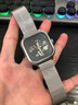 冠琴手表男全自動(dòng)機械表防水男士手表帶方形網(wǎng)帶男表鏤空腕表 精鋼白面 曬單實(shí)拍圖