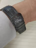 適配卡西歐真皮手表帶EFR-303L EQB-501 EFS-S500商務(wù)系列表帶22 黑色-黑色針扣 22mm 曬單實(shí)拍圖