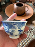 百弘 手工青花玲瓏主人杯 景德鎮茶具手繪喜上眉梢茶杯竹報平安品茗杯 喜上眉梢 曬單實(shí)拍圖