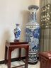 爵仕臻品景德鎮陶瓷仿古青花瓷器手工繪畫(huà)依山傍水開(kāi)業(yè)客廳家居落地大花瓶 1.8米一對價(jià)格 曬單實(shí)拍圖