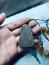 九刀匠天然越南芽莊白奇楠吊墜手工雕刻瑞獸牌子沉水沉香掛件高端把玩件 約59*37*9mm*14g 曬單實(shí)拍圖