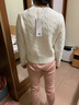 森馬（Semir）森柔毛衫|商場同款毛衣女圓領純色2024冬季絞花上衣101724107014 曬單實拍圖