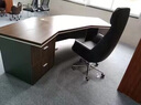 墨夕異形老板辦公桌簡(jiǎn)約現代經(jīng)理桌弧形大班臺單人主管桌總裁桌椅組合 老板桌 220cm 曬單實(shí)拍圖