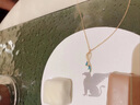 COISE 18k黃金項鏈鎖骨鏈彩金套鏈美人魚時尚飾品生日禮物送女友 18K黃金項鏈 余生有你項鏈一套 配送證書 曬單實拍圖